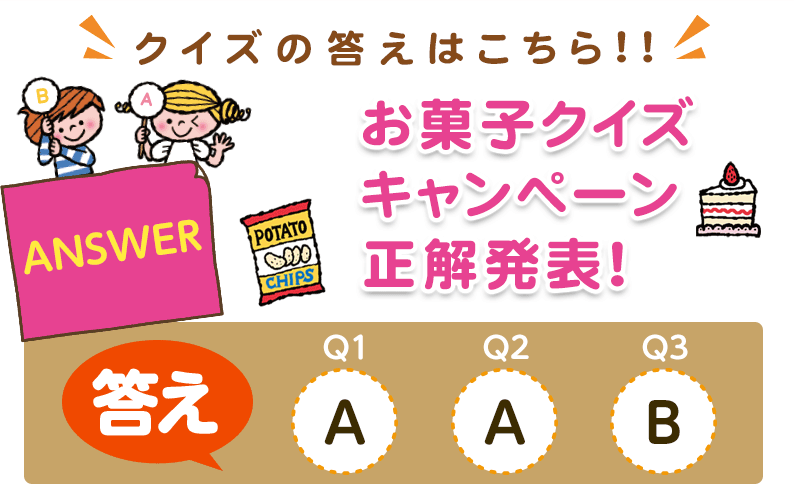 お菓子クイズキャンペーン お菓子ナビ Com お菓子は元気を育てます